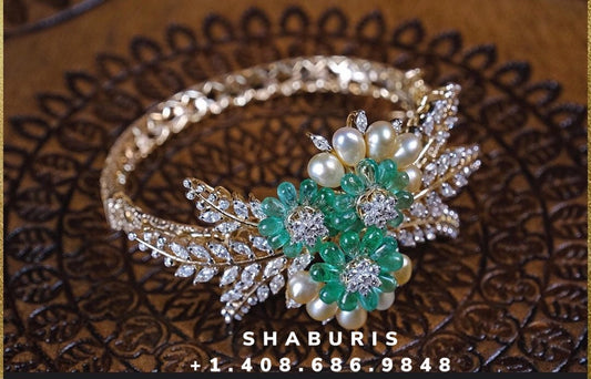 Pure Silver Jewellery Indian ,Engagement Ring sterling silver,white gold Bridal,Indian Wedding Jewelry,pure Silver jewelry-NIHIRA-SHABURIS
