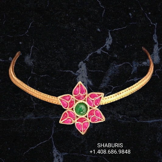 Latest Indian Jewelry,Pure Silver Jewellery Indian ,Lyte Weight Jewelry,Emerald,Choker,Indian Bridal,Indian Wedding Jewelry-NIHIRA-SHABURIS