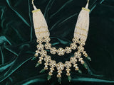 Pearl choker,simple choker,Sabyasachi Jewelry inspired,southindian Jewelery,indian Jewelery,Polki haram, Pure silver-NIHIRA