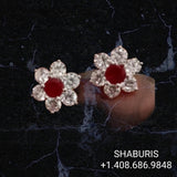 Diamond studs diamond jhumka ear ring,Pure silver south indian jewelry 925 silver jewelry indian lyte weight jewelry-SHABURIS