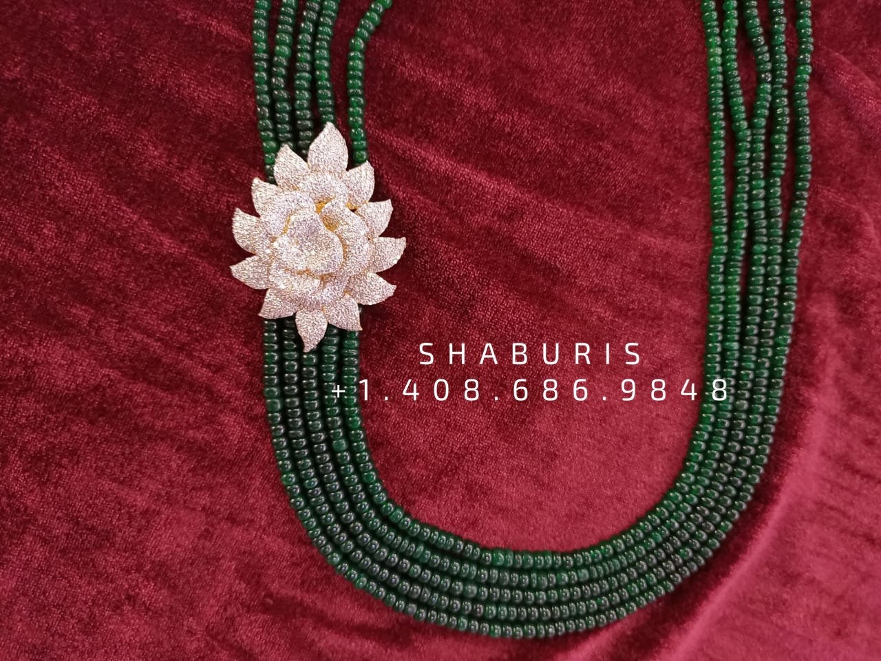 Coral mala bead jewelry gemstone jewelry polki diamond emerald necklace pure silver jewelry south indian gold jewelry sets -SHABURIS