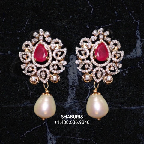 Polki Diamond Buttalu,polki Diamond Jhumka Jewelry,South Indian Jewelry,Jhumka Earrings,Jhumki,  indian jewellery Designs -NIHIRA