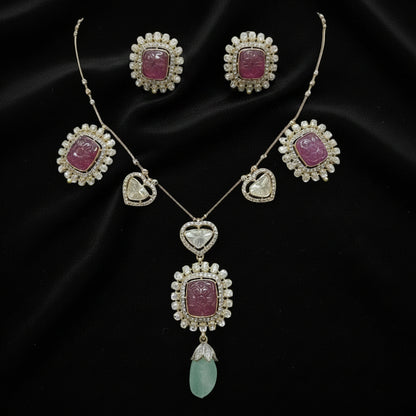 Simple necklace Latest Indian Jewelry,South Indian Jewelry,Pure silver jewelry,Indian Wedding Jewelry -NIHIRA-SHABURIS