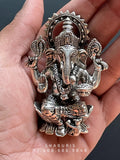 Pure Silver ganesha  idol,silver God Idol,Indian Pooja Articles,silver articles indian,pooja samagri,Antique silver article,