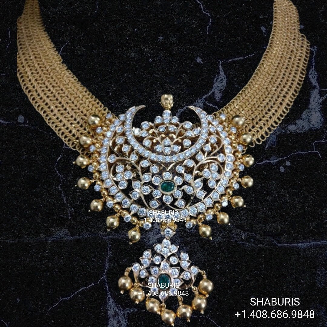 Ganesha Pendent choker,jali work,vinayaka antique jewelry,jaali work chain,lyte weight choker necklace,lord ganesha