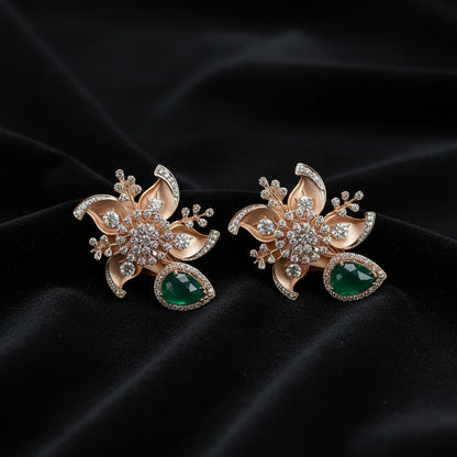 Designer Earrings ,diamond studs Indian ,silver jewelry sets gold jewelry swarovski stones cz stones diamond jewelry wedding jewelry