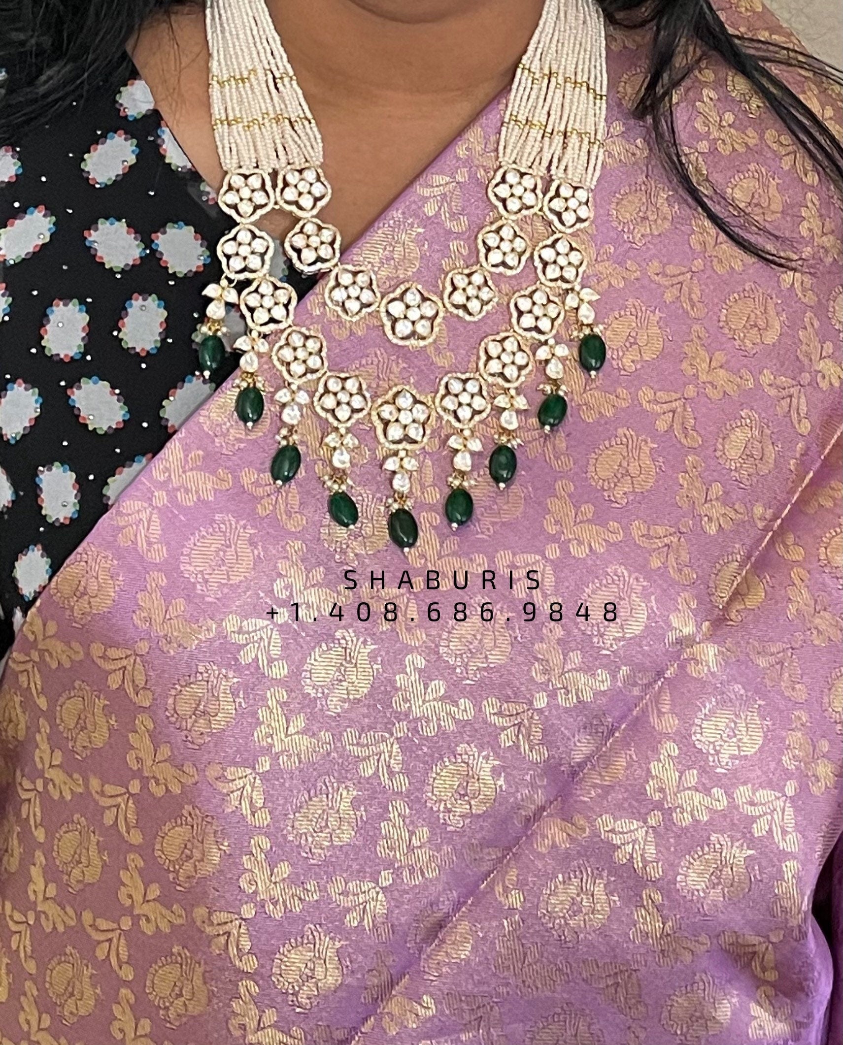 Pearl choker,simple choker,Sabyasachi Jewelry inspired,southindian Jewelery,indian Jewelery,Polki haram, Pure silver-NIHIRA