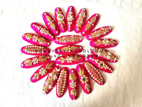 Maggam work saree pins - Saree pleat pins - bridal gifts - diwali gifts - baby shower gifts - birthday gifts -house warming gifts -gift bags