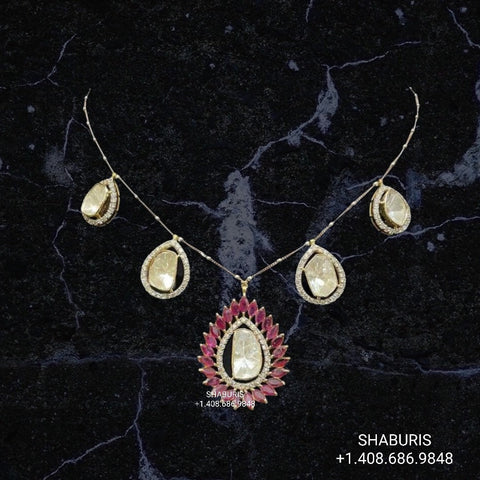 Simple necklace Latest Indian Jewelry,South Indian Jewelry,Pure silver jewelry,Indian Wedding Jewelry -NIHIRA-SHABURIS