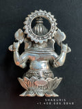 Pure Silver ganesha  idol,silver God Idol,Indian Pooja Articles,silver articles indian,pooja samagri,Antique silver article,