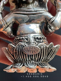Pure Silver ganesha  idol,silver God Idol,Indian Pooja Articles,silver articles indian,pooja samagri,Antique silver article,