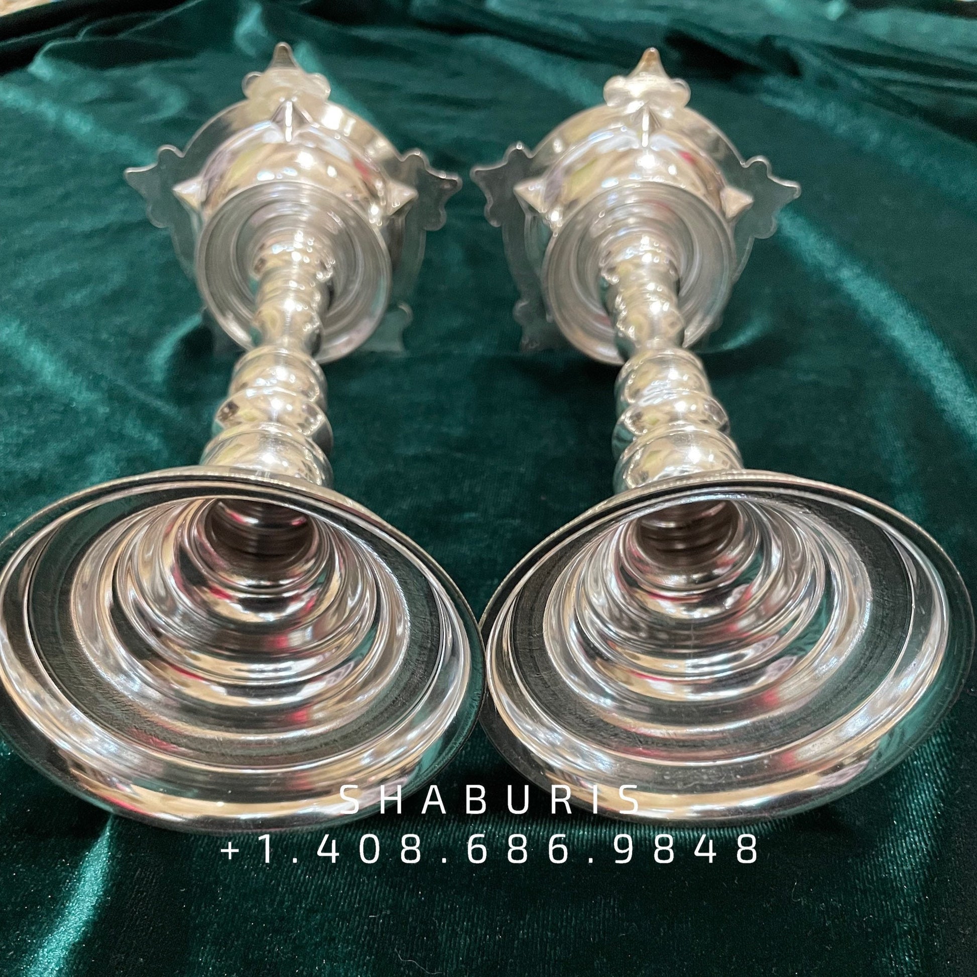 Silver Deepam Indian Pooja Articles,Pure silver articles indian,indian pooja samagri,silver articles,diya lamps silver- - SHABURIS