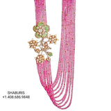 Tassel chain pure silver rose quartz beaded haram silver jewelry indian diamond jewelry pearl necklace gold jewelry designs - SHABURIS