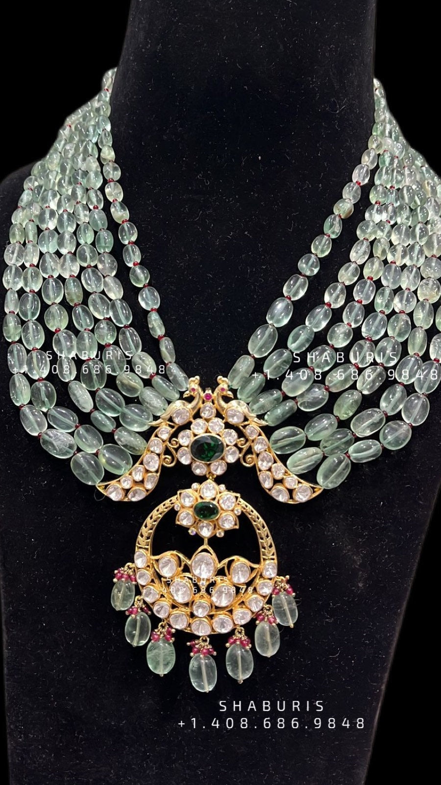 Polki pendant,uncut diamond jewelry,indian Jewelery,Polki necklace,Moissantie Pure silver jewelry gold jewelry designs - SHABURIS