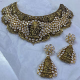 Bangles Jhumkas Diamond Jewelry Indian Jewelry Diamond Jhumka Diamond Necklace 925 silver Antique Jewelry 22k gold plated - SHABURIS