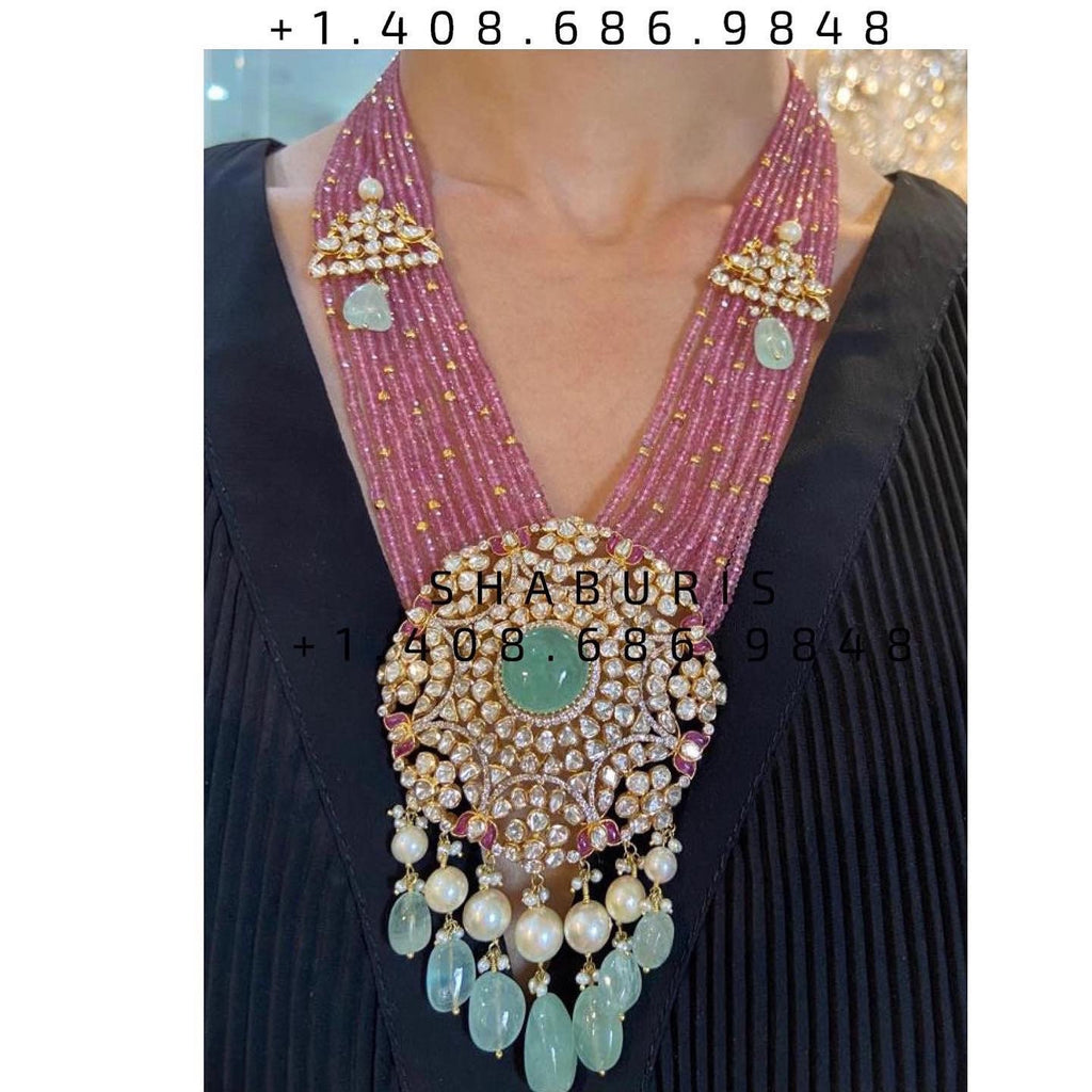Pin by Kalpna Kasireddy on choker | Pearl bridal jewelry sets, Black beaded  jewelry, Gold jewellery design necklaces