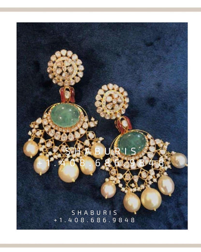 Polki Jewelry Indian Jewelry Silver Jewelry 22k gold jewelry designs Diamond jewelry silver jewelry gold jewelry design 925 silver-SHABURIS