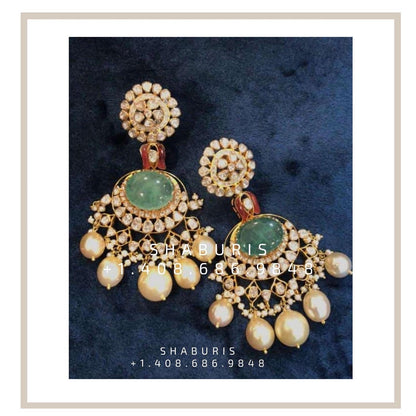 Polki Jewelry Indian Jewelry Silver Jewelry 22k gold jewelry designs Diamond jewelry silver jewelry gold jewelry design 925 silver-SHABURIS