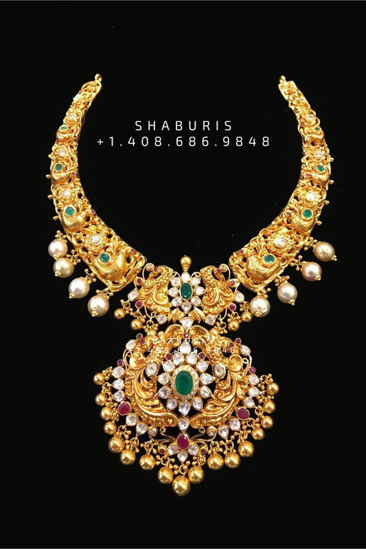 Diamond Choker Diamond Jhumka Diamond Earrings Antique Earrings Antique Jhumka Pure Silver jewelry Indian ,diamond Necklace-SHABURIS