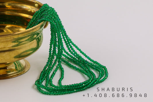 Russian Emerald beads gem stones precious gems Saphire beads rubies emeralds tanzanites pumpkin beads melon beads gifts for her - SHABURIS