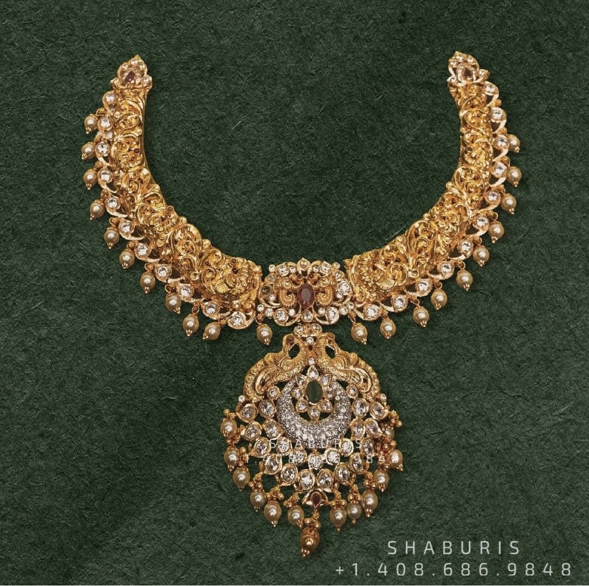 Pure Silver jewelry Indian ,moissanite jewelry,Big Indian Necklace,Indian jadau ,Indian gold Jewelry designs moissanite jewelry-SHABURIS