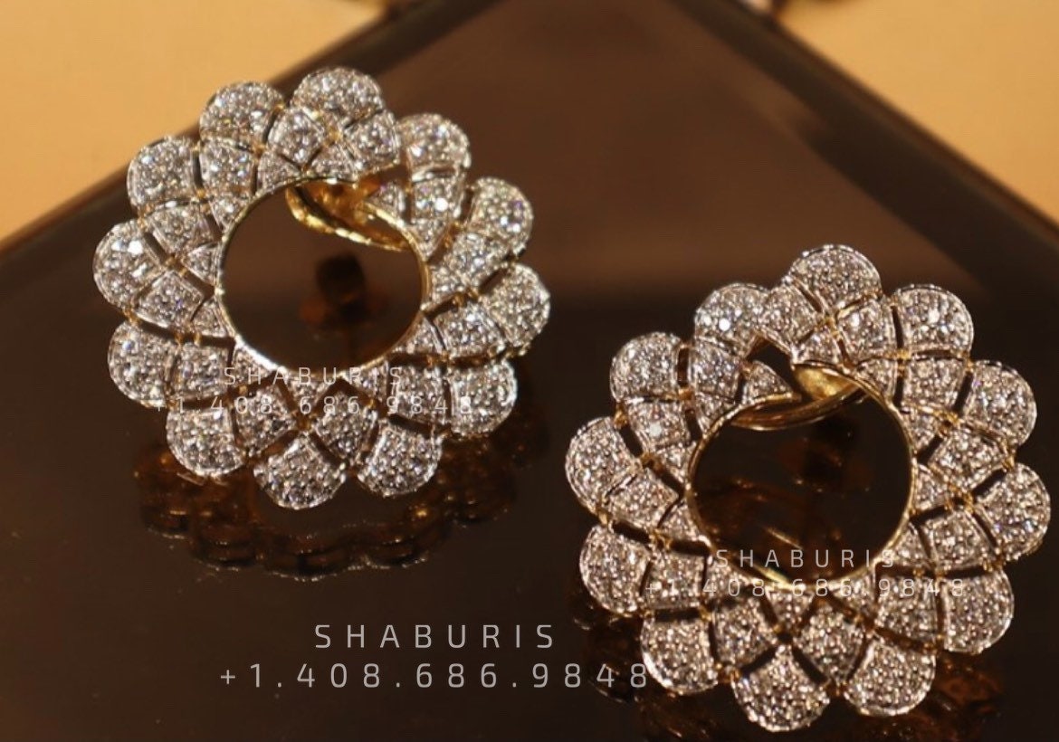 Ruby stud,polki stud,polki diamond jewelry in silver,big studs,indian jewelry,statement jewelry-SHABURIS