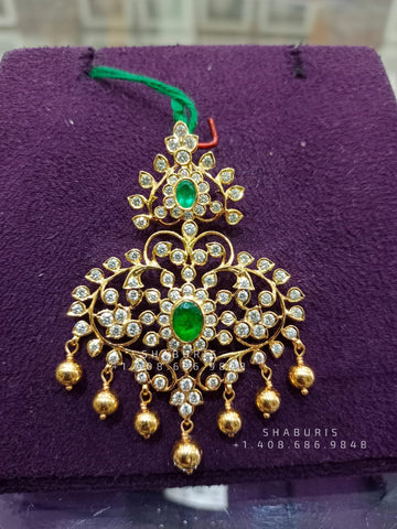 Diamond choker,Heavy choker,Sabyasachi Jewelry inspired,southindian Jewelery,indian Jewelery,gold dipped jewelry,Pure silver jewelry-NIHIRA