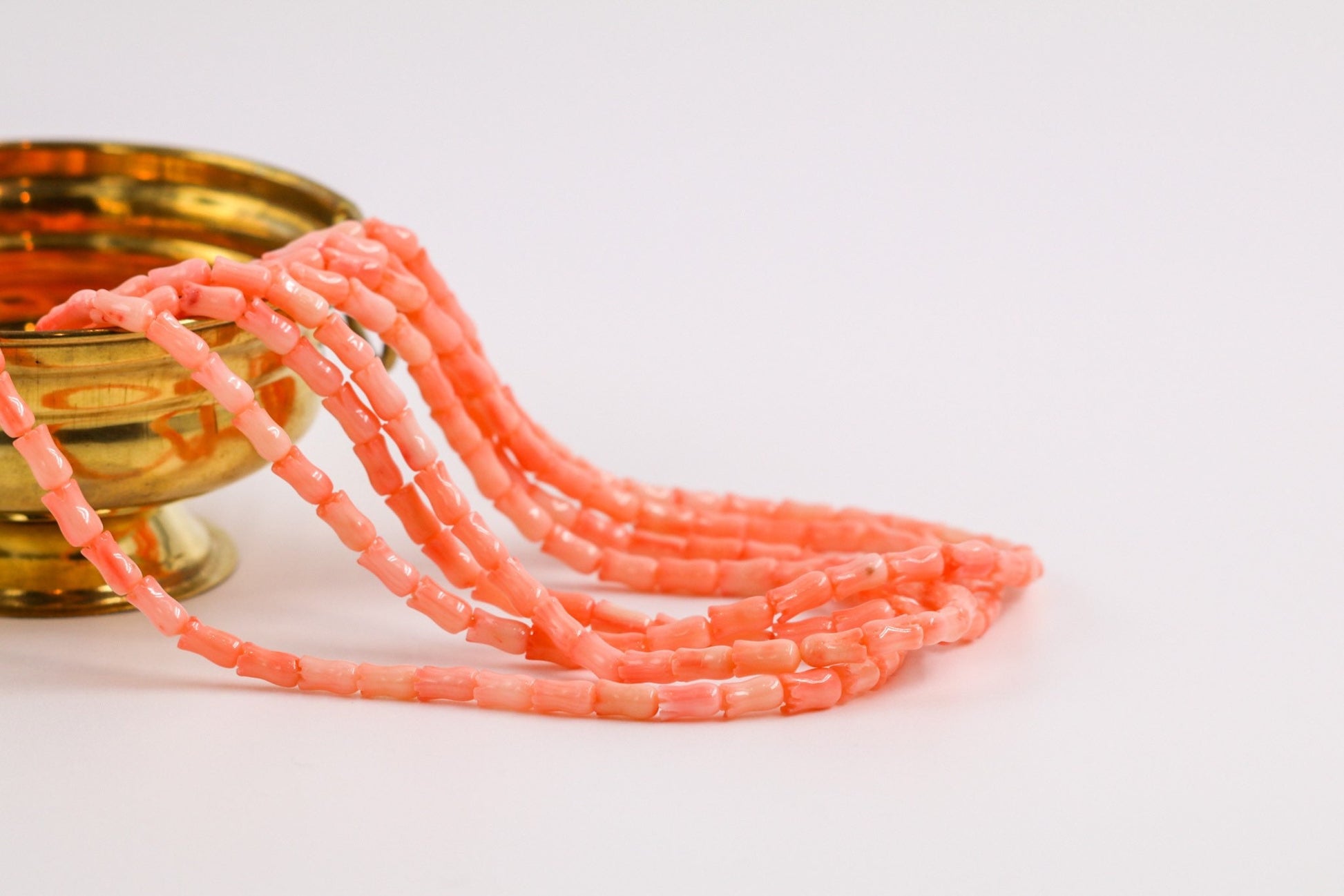 Rose coral beads Gem stones coral gems coral beads precious beads and gem stones gems&beads coral necklace gold beads