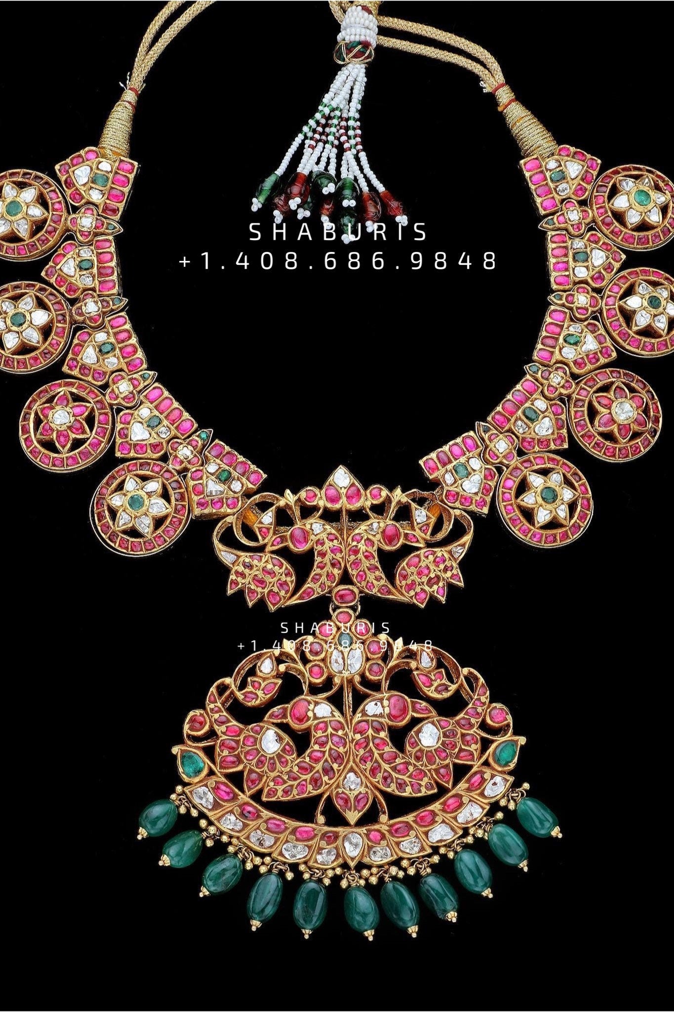 Diamond Choker Diamond Jhumka Diamond Earrings Antique Earrings Antique Jhumka Pure Silver jewelry Indian ,diamond Necklace-SHABURIS