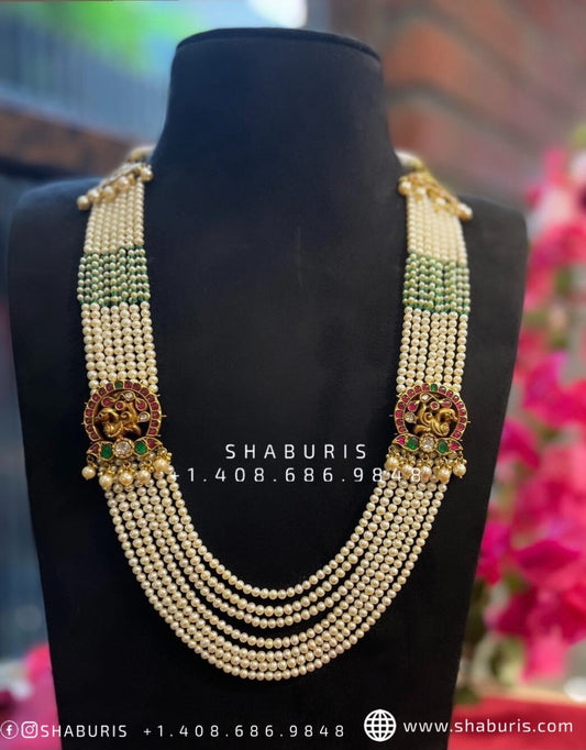 Nakshi Jewelry Polki Necklace Diamond Necklace Beaded Necklace Tanzanite Necklace Diamond Jewelry Moissanite Necklace Bridal-SHABURIS