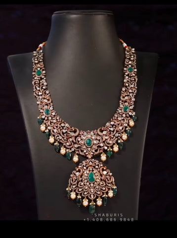 Victorian diamond necklace diamond jewelry silver jewelry 22k gold jewelry designs south indian wedding jewelry indian bridal jewelry
