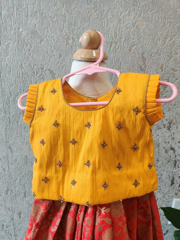 Kids Pavada | kids Pattu Langa | Girl Pavada | Baby Girl Dress | Indian Kids Girl Dress | Indian girls Dress -Indian wear for kids