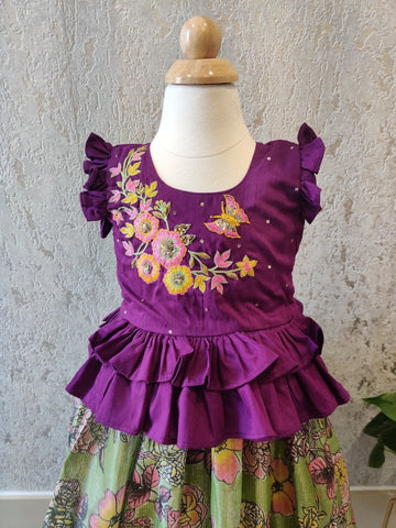 Kids Pavada | kids Pattu Langa | Girl Pavada | Baby Girl Dress | Indian Kids Girl Dress | Indian girls Dress [2-4 Years]