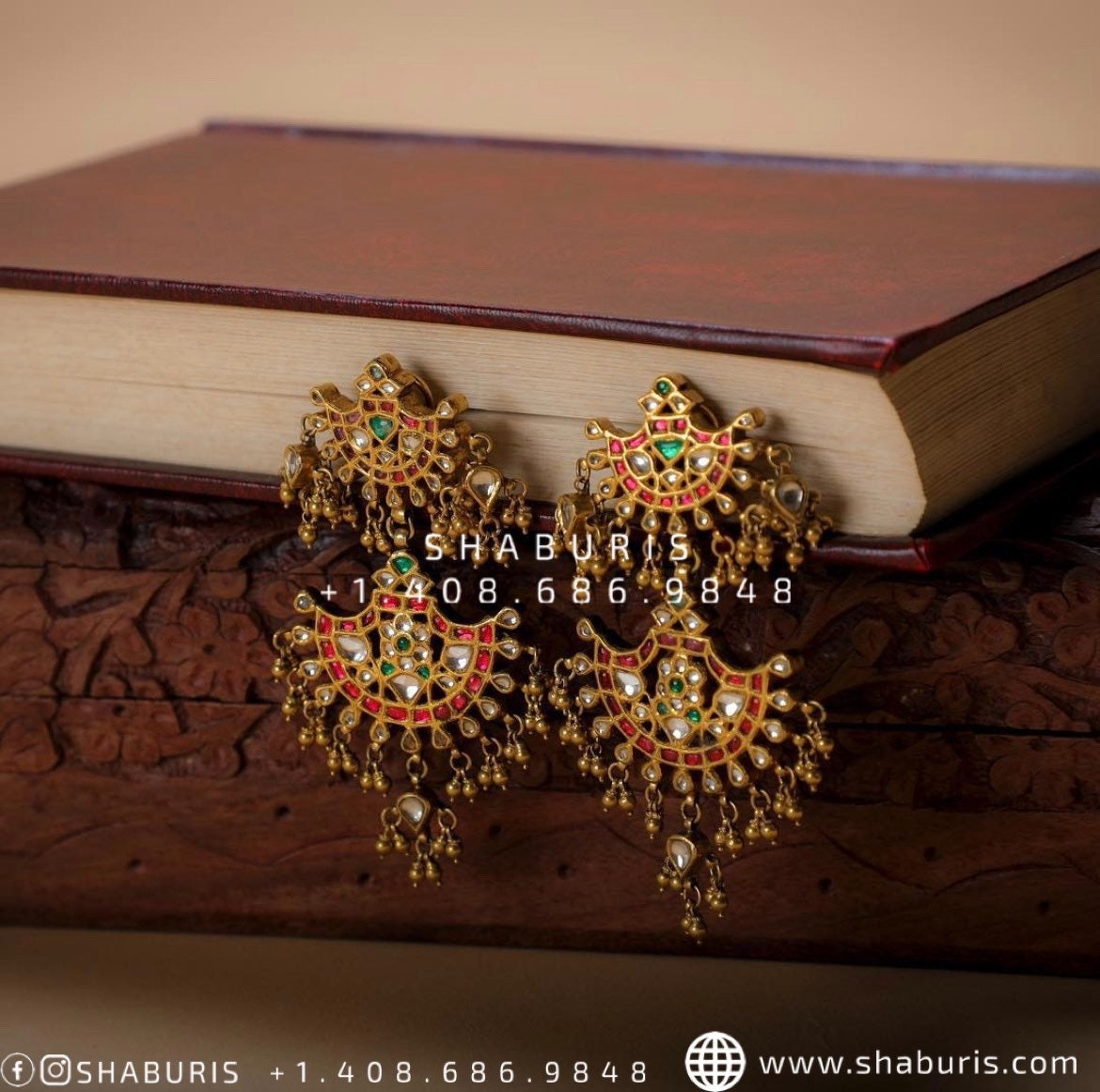 Antique Jhumka kundan earrings polki earrings ruby earrings bridal earrings diamond jhumka diamond earrings ethnic jewelry weddding jewelry