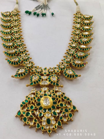 Mangomala Necklace Diamond Necklace Beaded Necklace Tanzanite Necklace Diamond Jewelry Moissanite Necklace Bridal Jewelry-SHABURIS