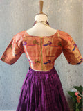 Paithani Lehenga Kids Lehenga Kids Crop Top Teens Lehenga Indian Lehenga Indian Halfsaree Indian Saree blouse Designer Lehenga