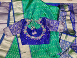 Venkatagiri pattu saree Silk Saree handloom saree stitched blouse green saree blue saree party wear saree silk saree wedding saree