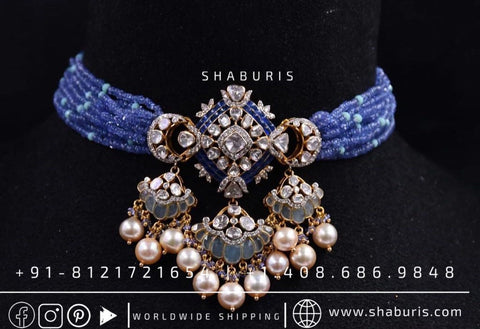 Diamond Jhumka Diamond Earrings pure silver jewelry indian wedding Jewelry indian bridal jewelry cocktail jewelry 925 silver jewelr-SHABURIS
