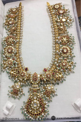Guttapusalu traditional necklace ethnic jewelry nakshi jewelry ethnic jewelry silver jewelry polki necklace diamond necklace 22ct jewelry