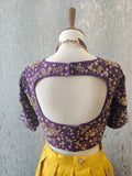 Designer Lehenga Choli Half Saree Langa Voni Mehendi outfit Yellow Lehenga Purple Lehenga Teens Party Lehenga Indian Half saree Kids Lehenga