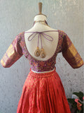 Pure kanchi pattu lehenga,Bridal Lehenga,Pattu langa,Langavoni,Halfsaree,Kanjivaram Lehenga,Pattu Pavada,Silk Lehenga,teens Lehenga-NIHIRA