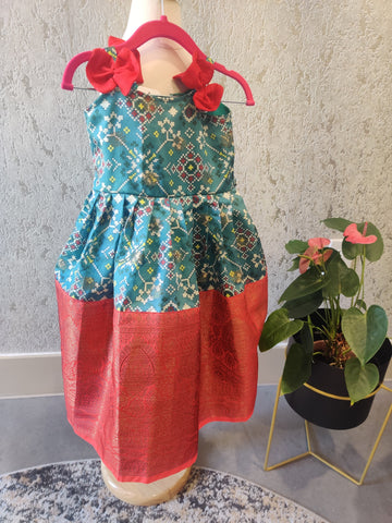 Indian Kids patola frock| New Born Pattu dress | New Born Girl Pavada | New Born Baby Girl Dress | Indian Kids Girl Dress |