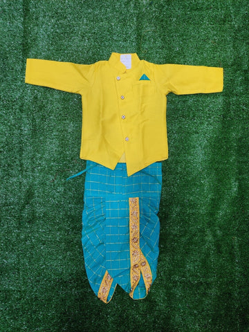 Kids dhoti,Boys Kurta,Indian boys Kidswear,kurta paijama,new born baby boy indian kurta ,indian baby boy gifts, boys ikkat kurta Patola