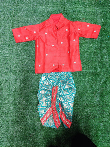 Kids dhoti,Boys Kurta,Indian boys Kidswear,kurta paijama,new born baby boy indian kurta ,indian baby boy gifts, boys ikkat kurta Patola