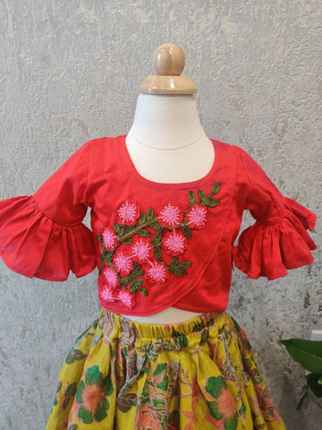 Kids Pavada | kids Pattu Langa | Girl Pavada | Baby Girl Dress | Indian Kids Girl Dress | Indian girls Dress -Indian wear for kids