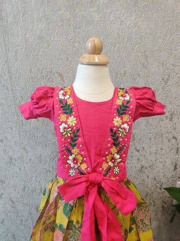 Kids Pavada | kids Pattu Langa | Girl Pavada | Baby Girl Dress | Indian Kids Girl Dress | Indian girls Dress -Indian wear for kids-2-4 Years