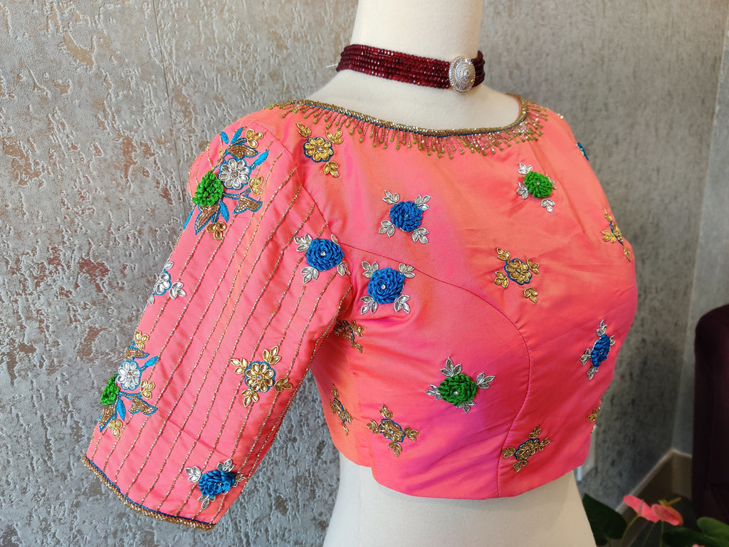Yellow blouse designer saree blouse fancy saree blouse patterned saree Nihira