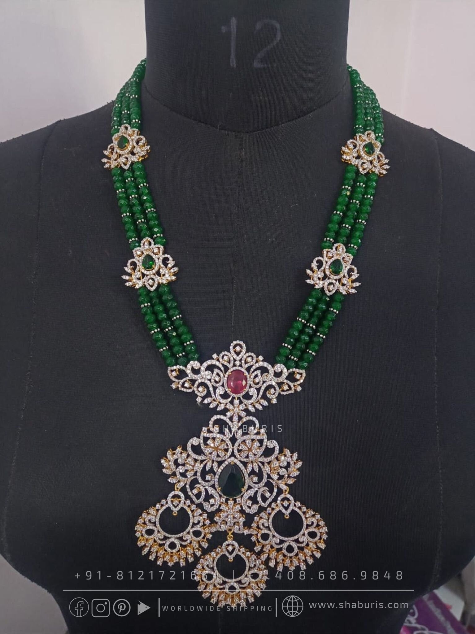 Diamond Necklace,Swarovski Jewelry,diamond Necklace,chandbali jewelry,lyte weight Indian Bridal,Indian Wedding Jewelry,Sabyasachi jewelry