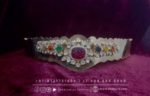 Diamond Vaddanam,South Indian Jewelry,Vaddanam,Kids Vaddanam,hip chain,diamond vaddanam,pure Silver indian jewelry - SHABURIS