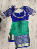 Venkatagiri pattu saree Silk Saree handloom saree stitched blouse green saree blue saree party wear saree silk saree wedding saree